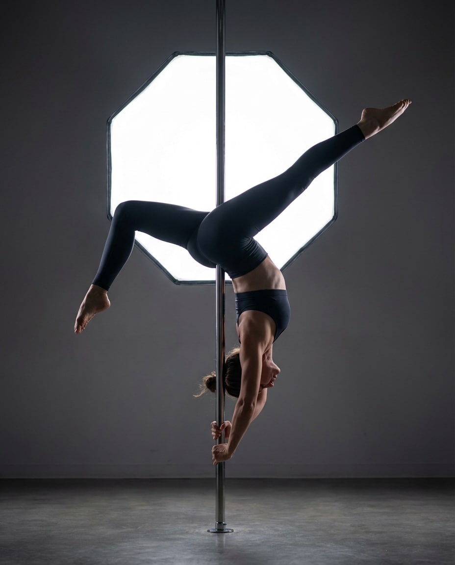 pole silhouette studio photo