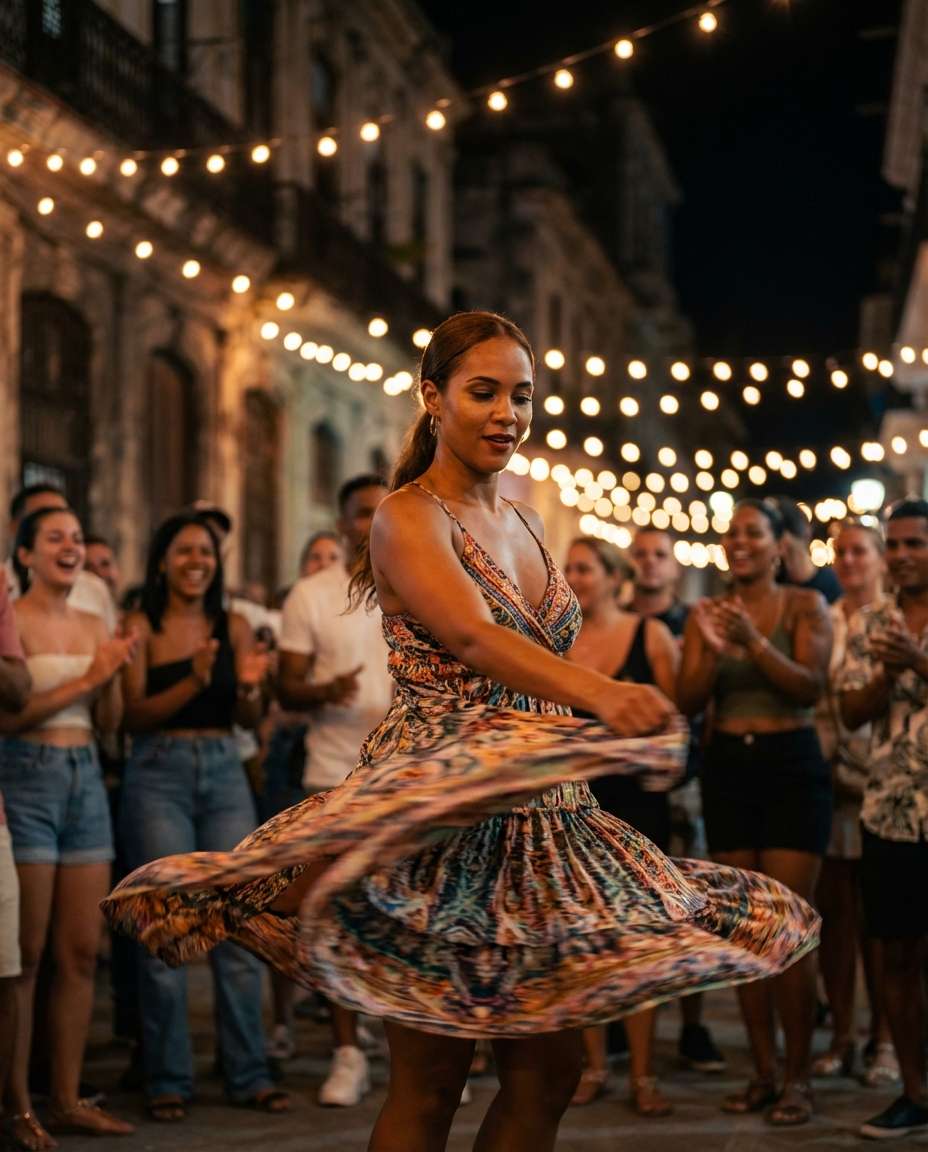 latin salsa street party photo