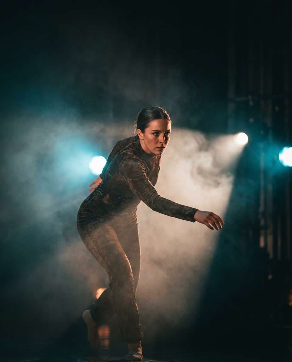 cinematic smoke stage photo