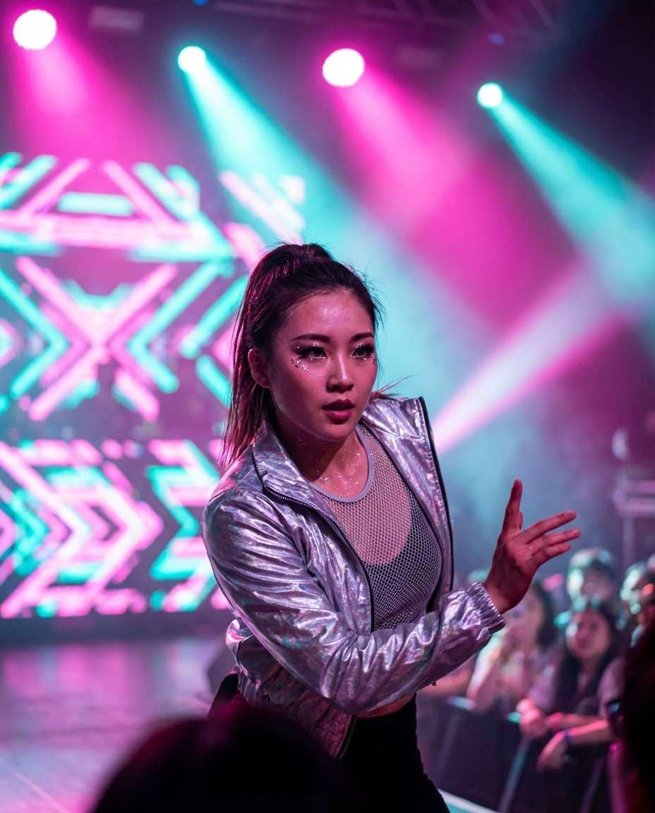 kpop stage glam photo