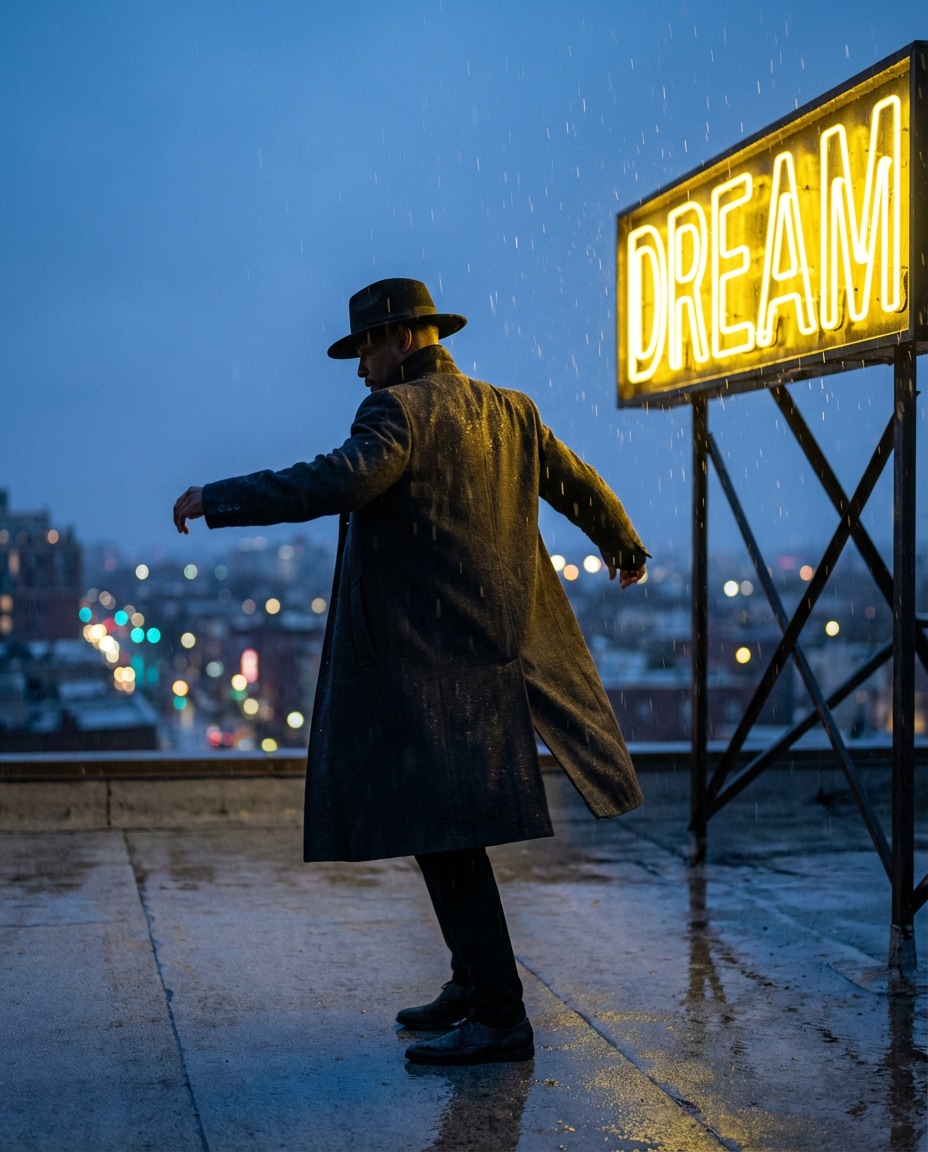 rainy rooftop spin photo