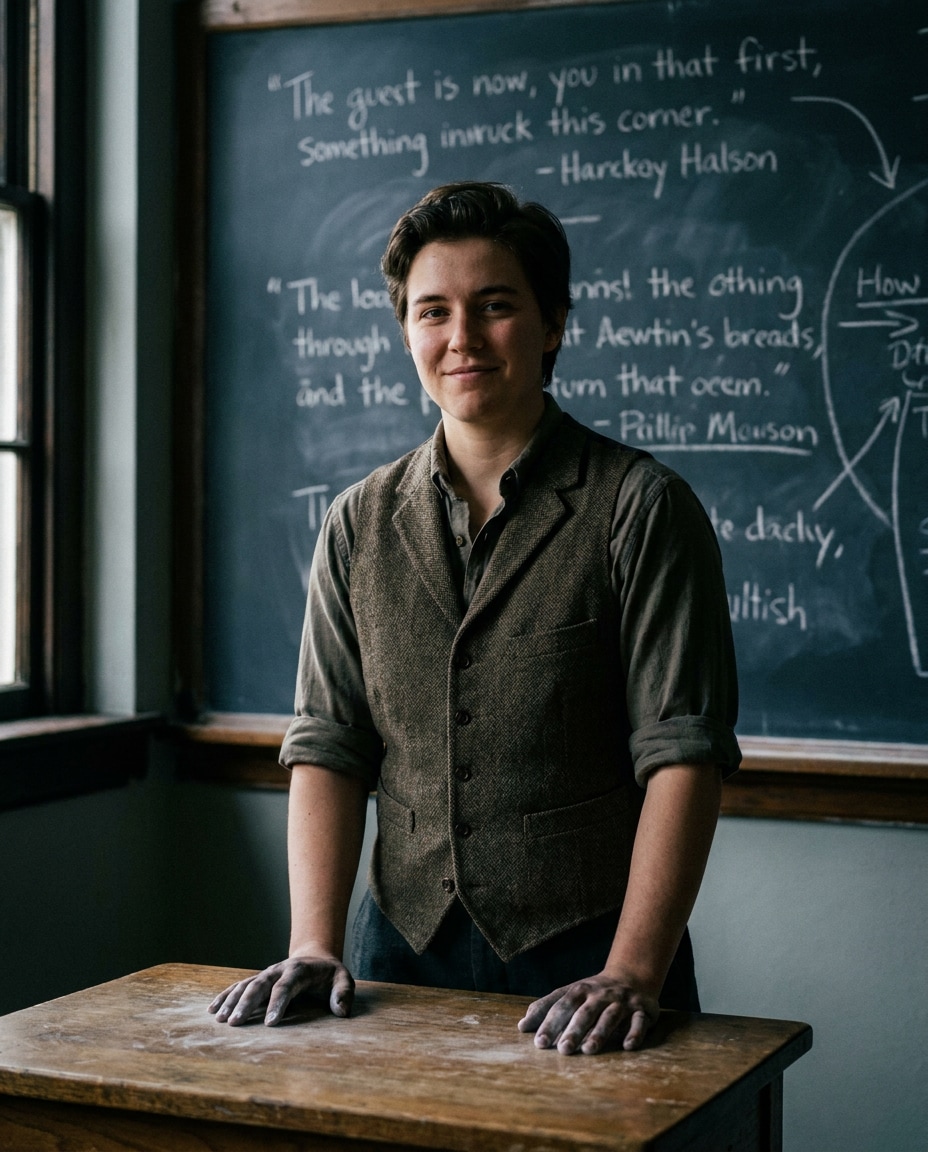 chalk dust professor vibe photo