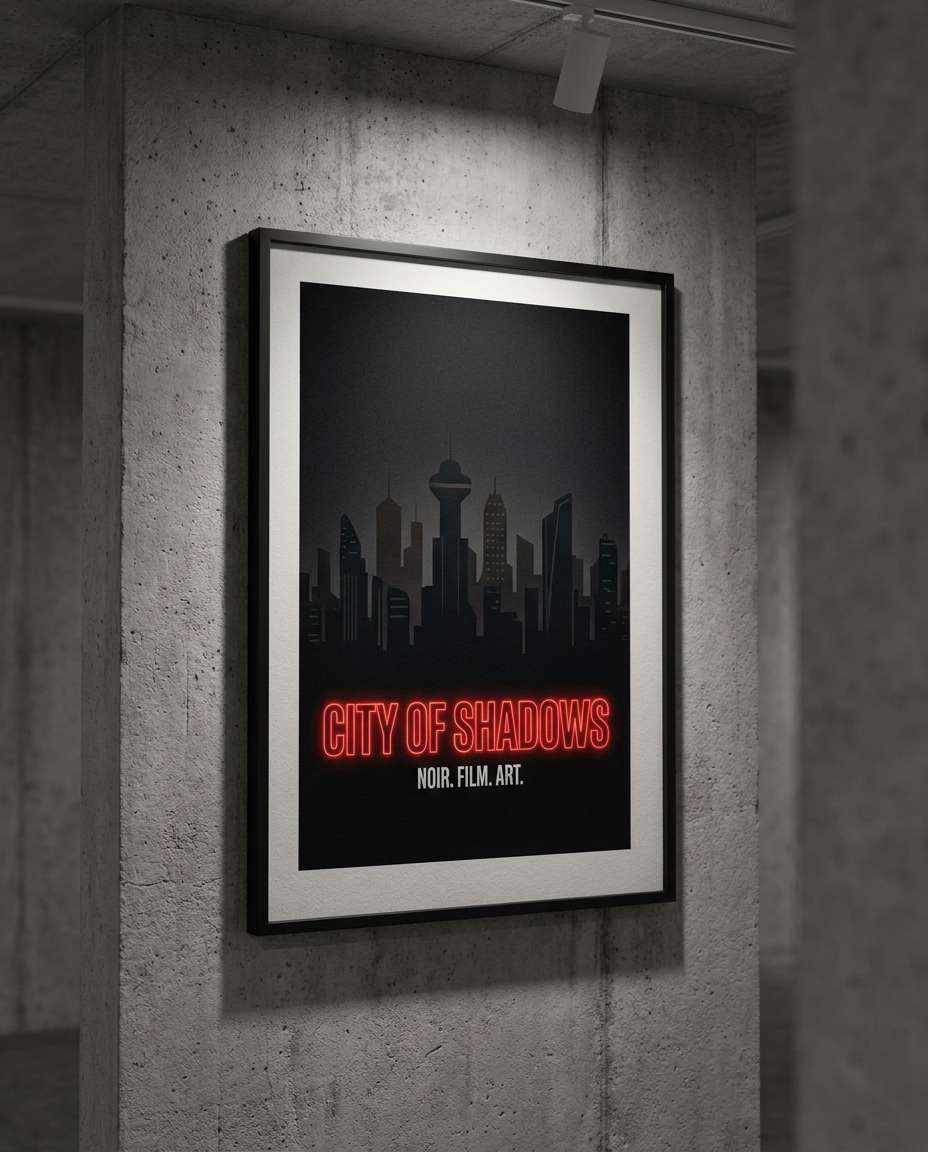 noir neon headline photo