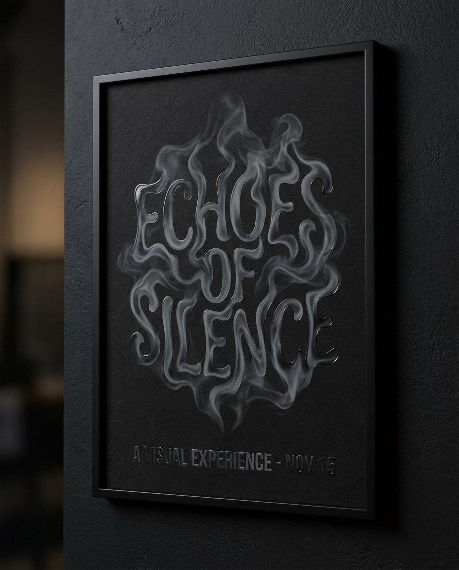 abstract smoke typography photo