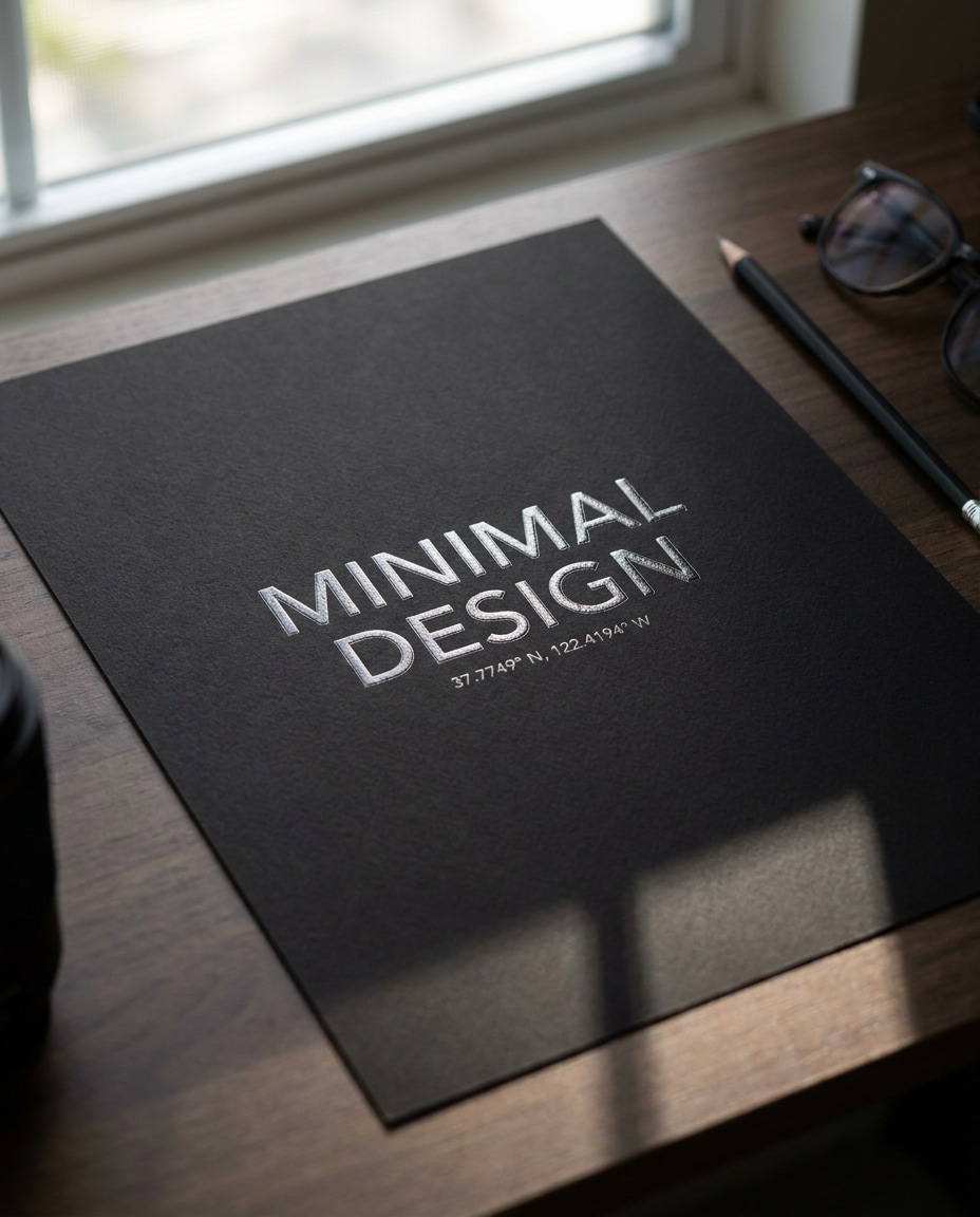 silver ink minimal photo