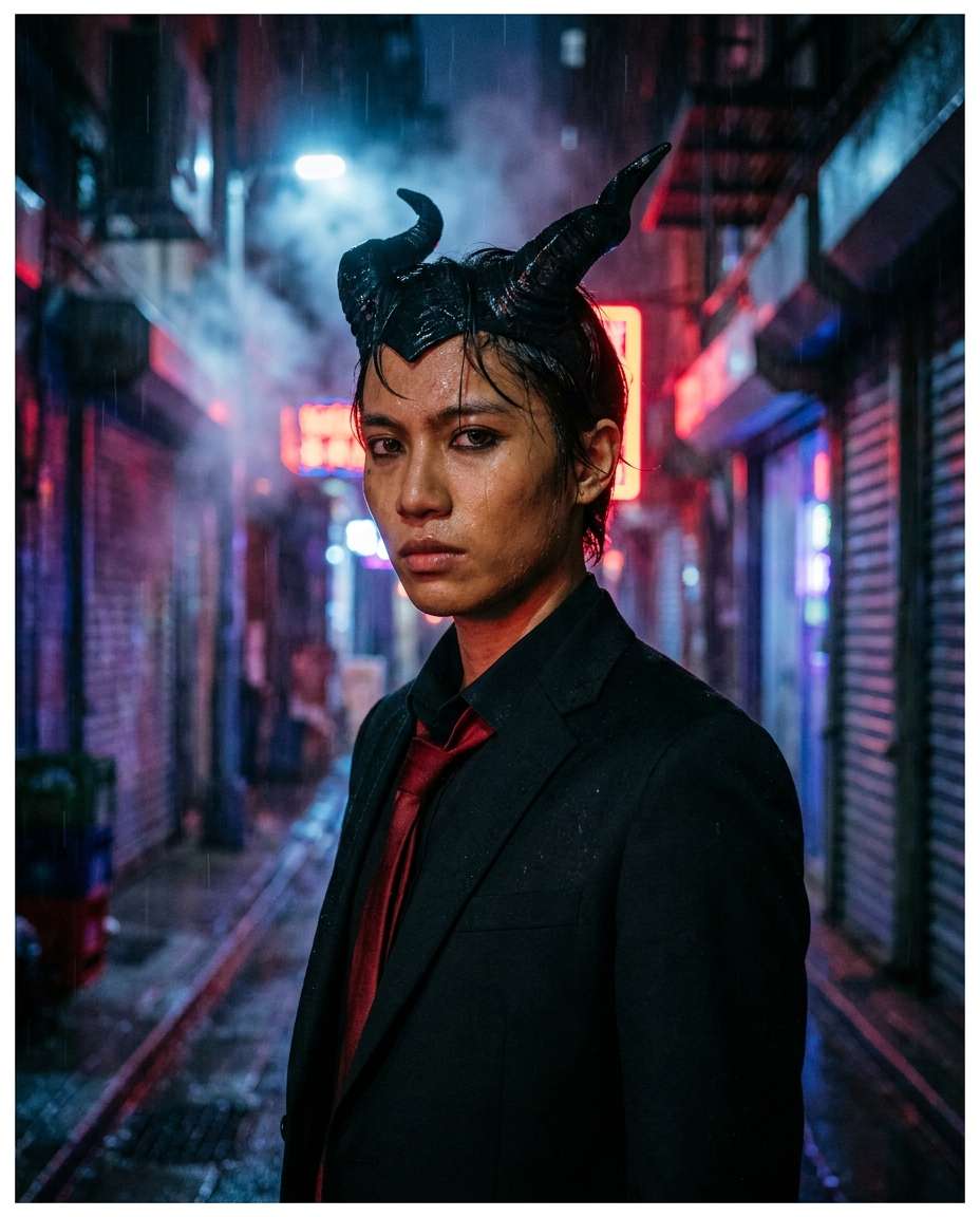 demon horn silhouette photo