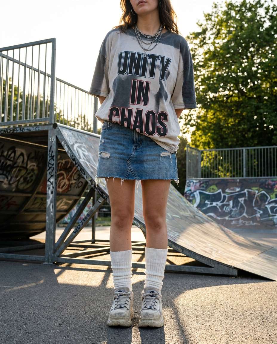 streetwear oversized tee photo