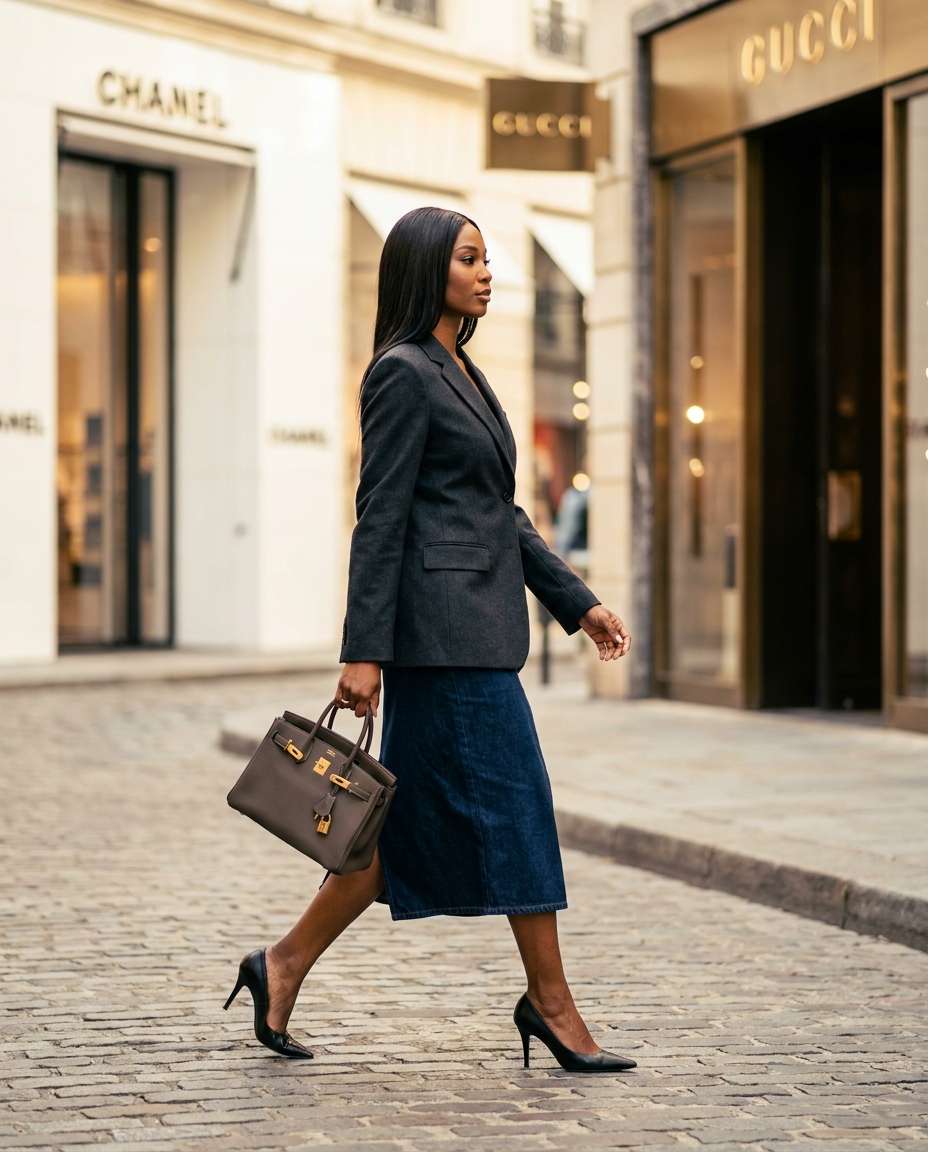 luxury shopping district photo