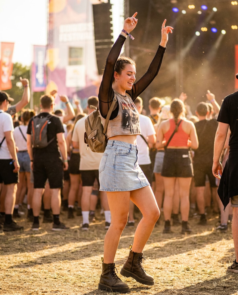 festival layered mesh photo