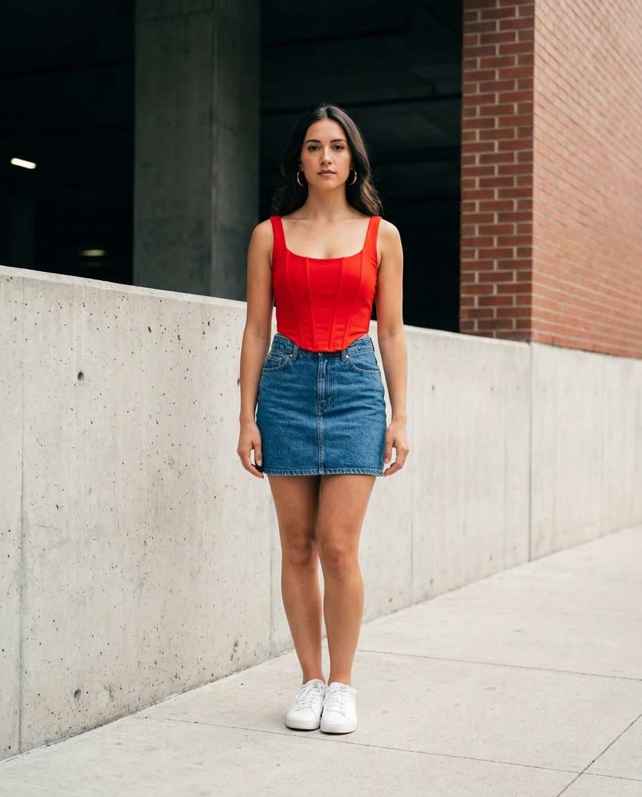 bold color pop top photo