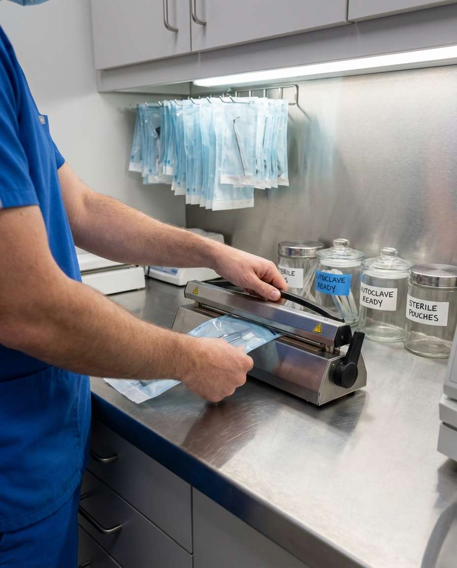 sterilization station detail photo