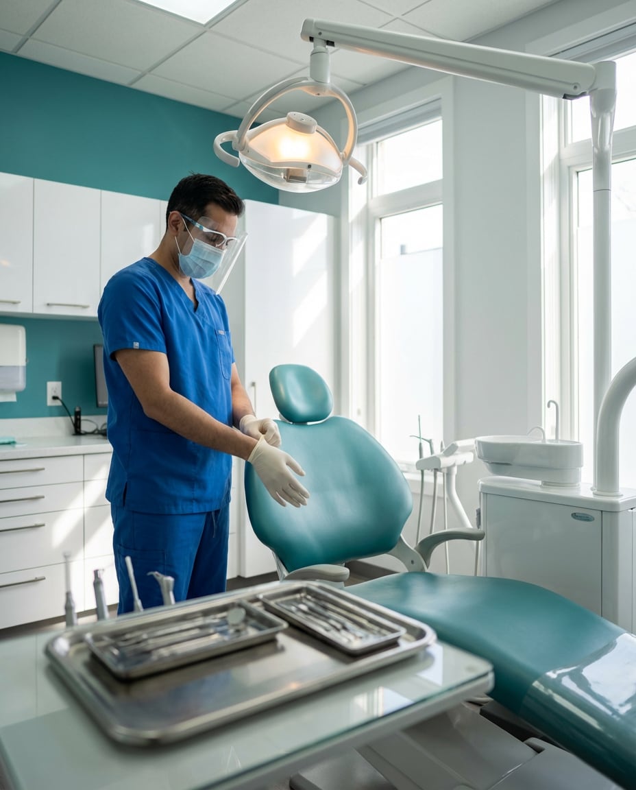 chairside candid moment photo