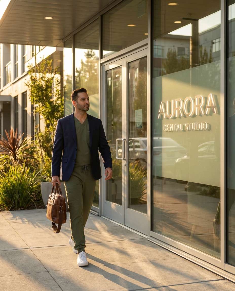 clinic exterior arrival photo