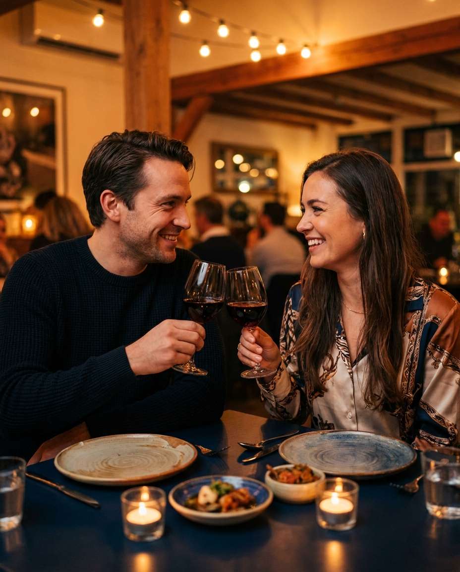 couple toast moment photo