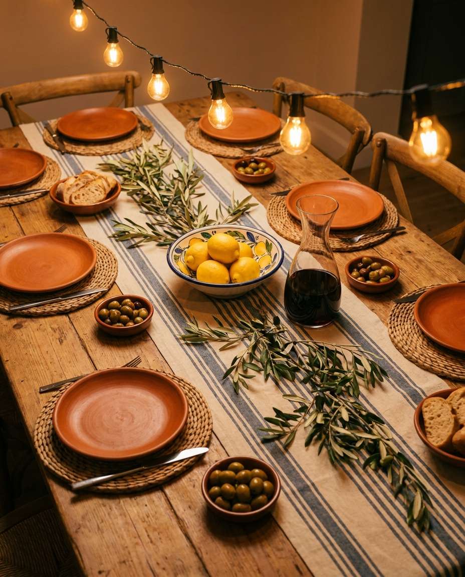 italian dinner party photo