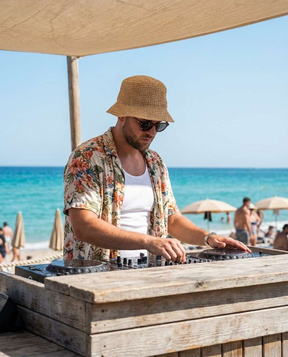 beach club daylight photo