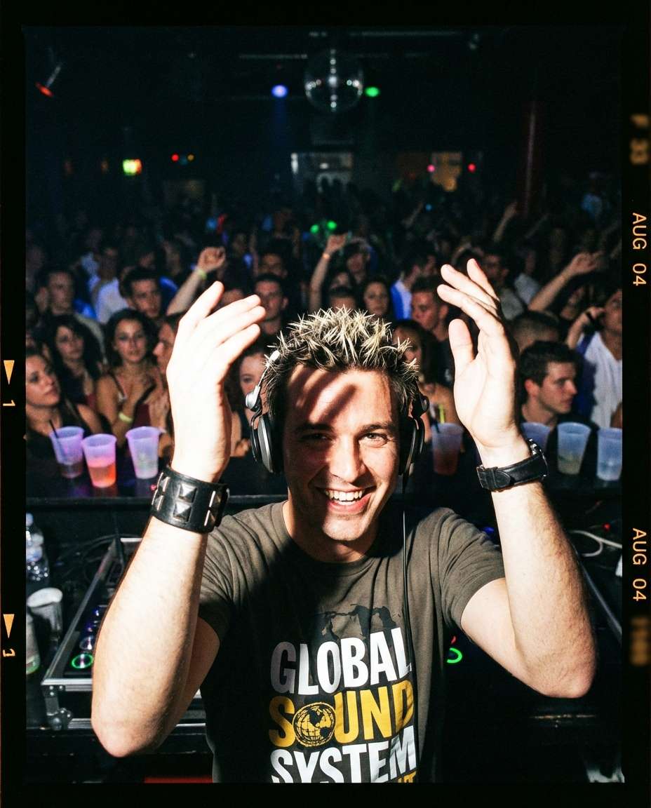 analog flash snapshot photo