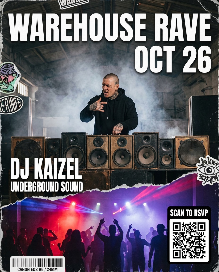 warehouse rave crew photo