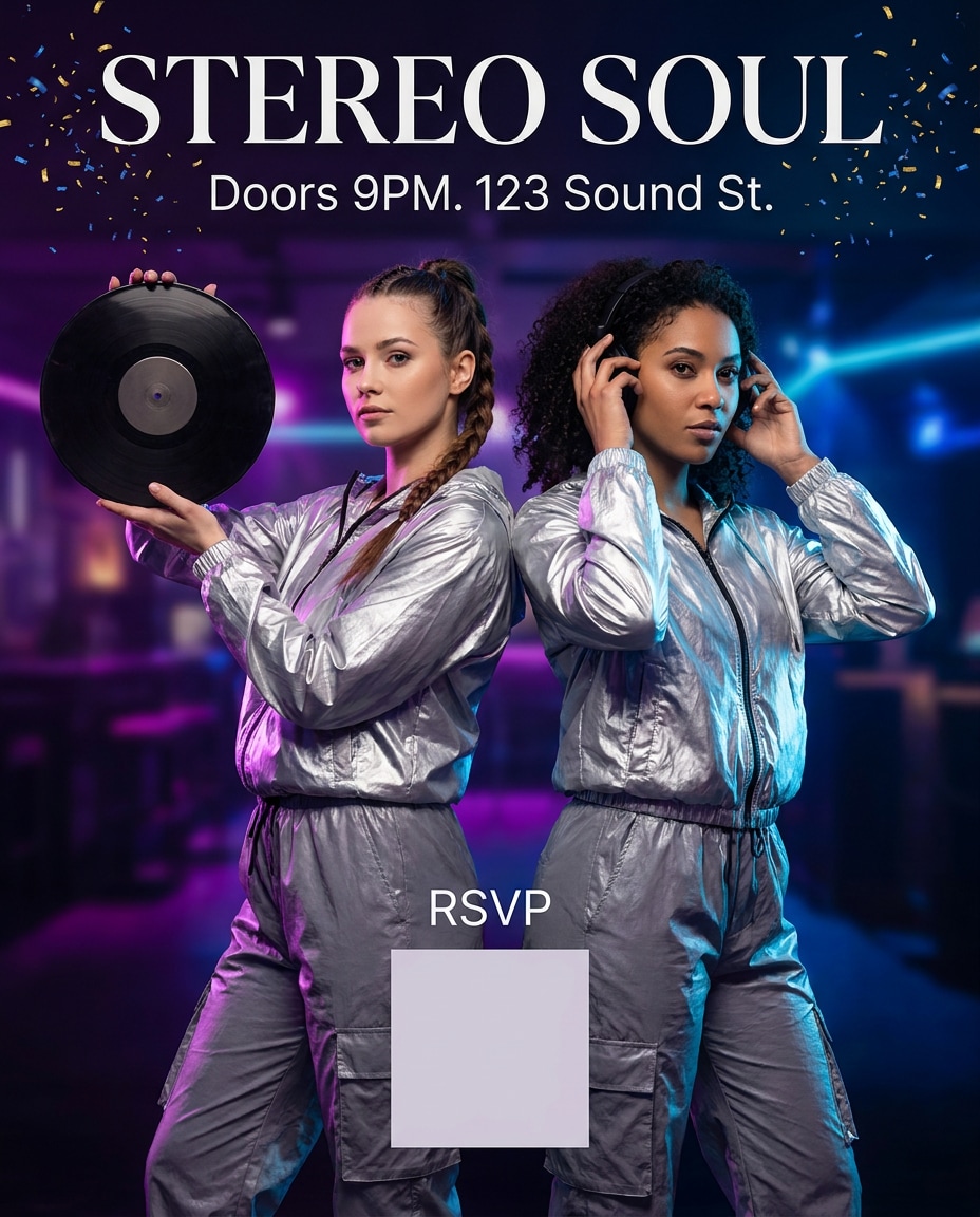 twin djs duo night photo