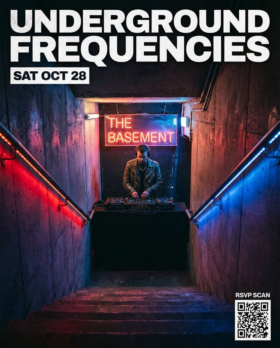 underground club stairwell photo