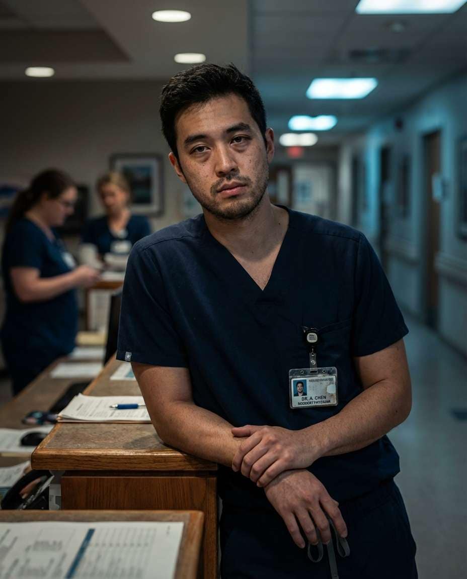 night shift portrait photo