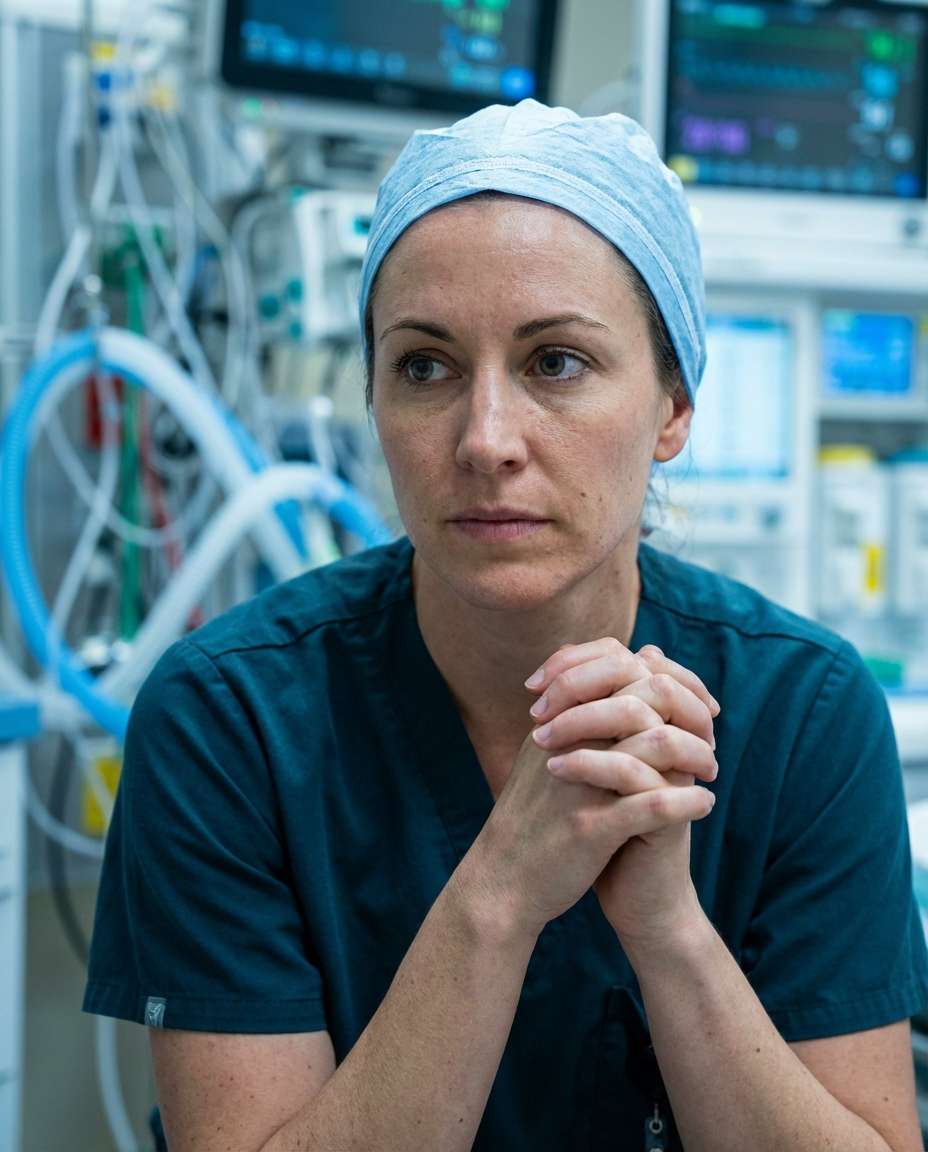 icu focused look photo