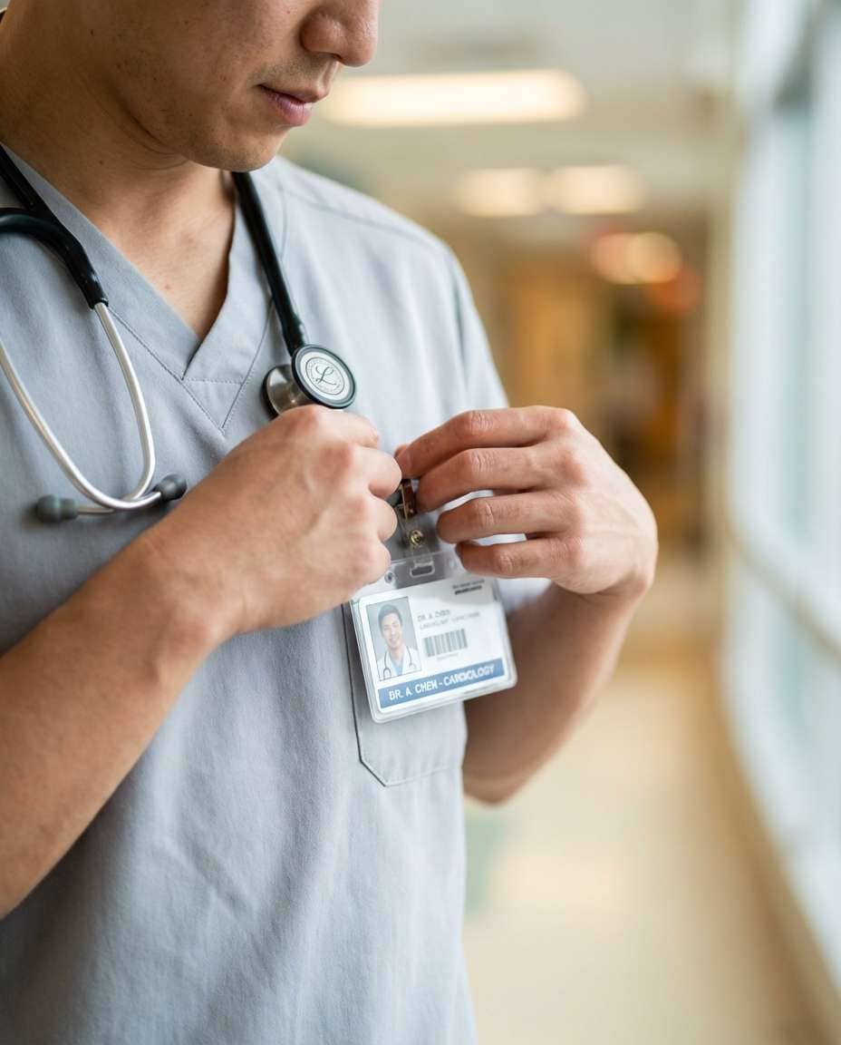 medical scrubs flat detail photo