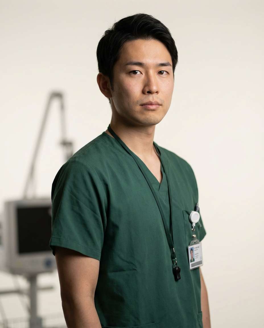 scrubs portrait minimal photo