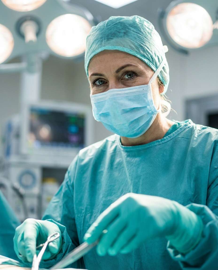 surgeon under lights photo