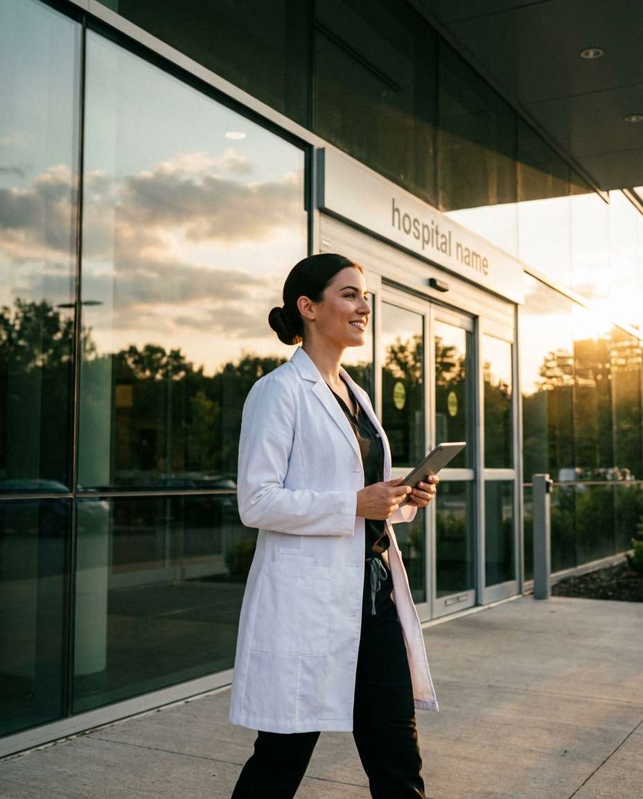 white coat outdoors photo