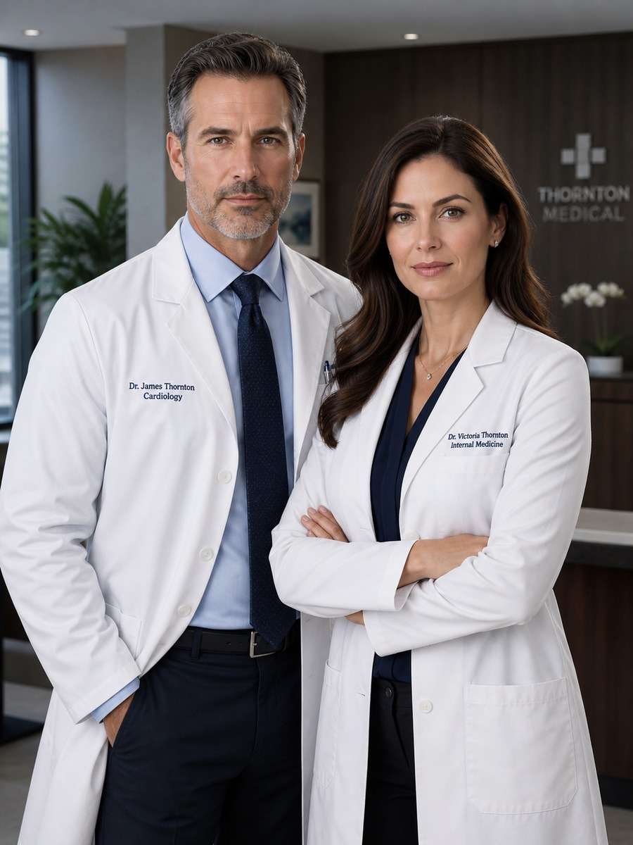 Serious Professional Medical Portrait photo