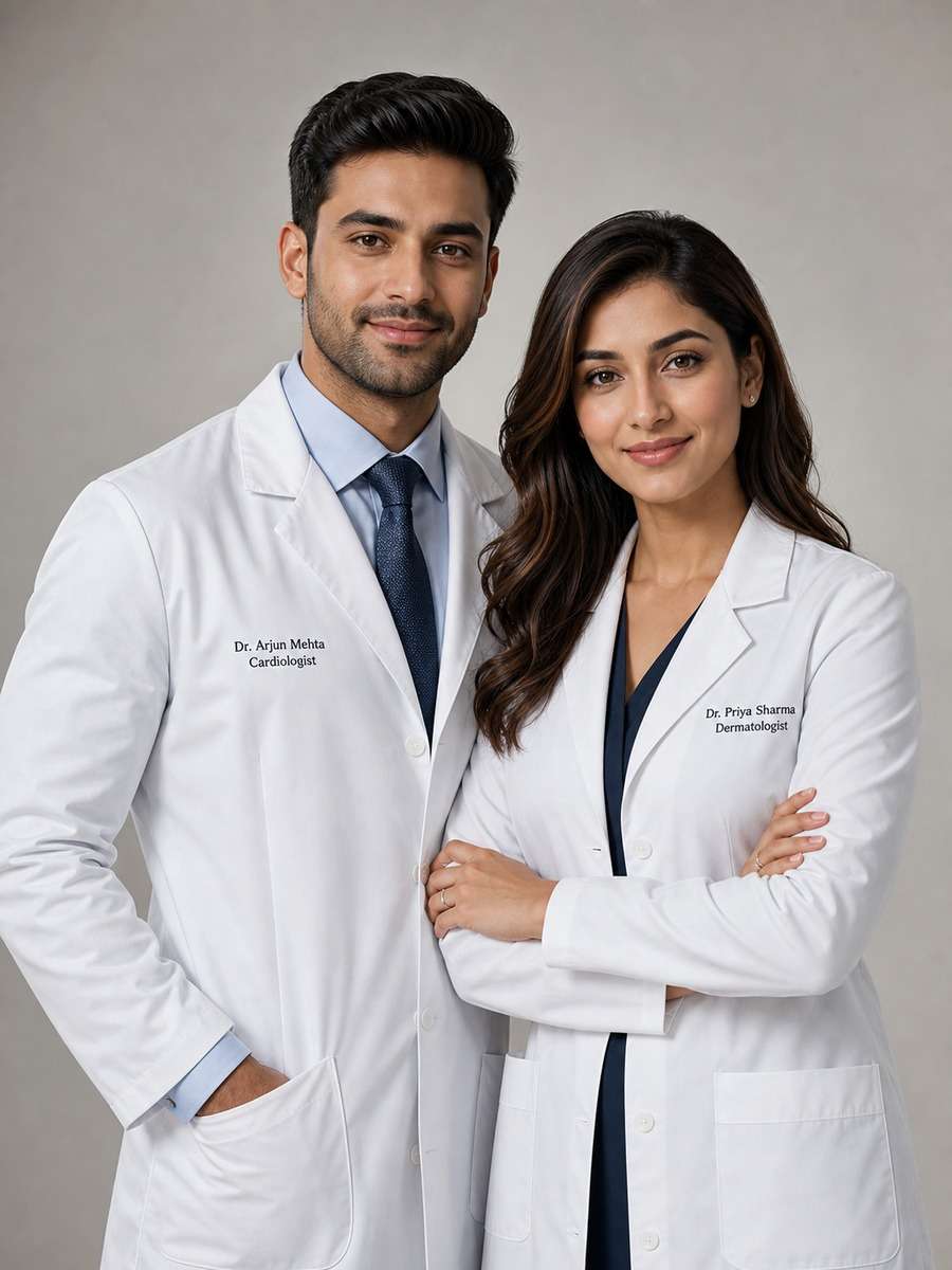Elegant Studio Doctor Couple photo