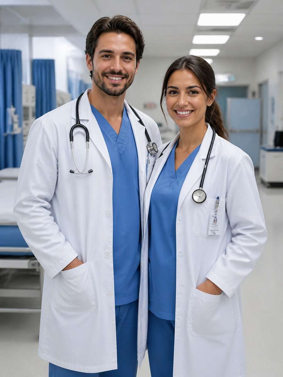 Doctors in Blue Scrubs photo