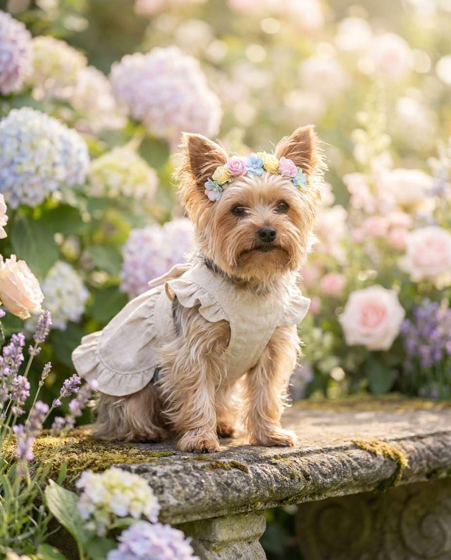 flower crown dress photo