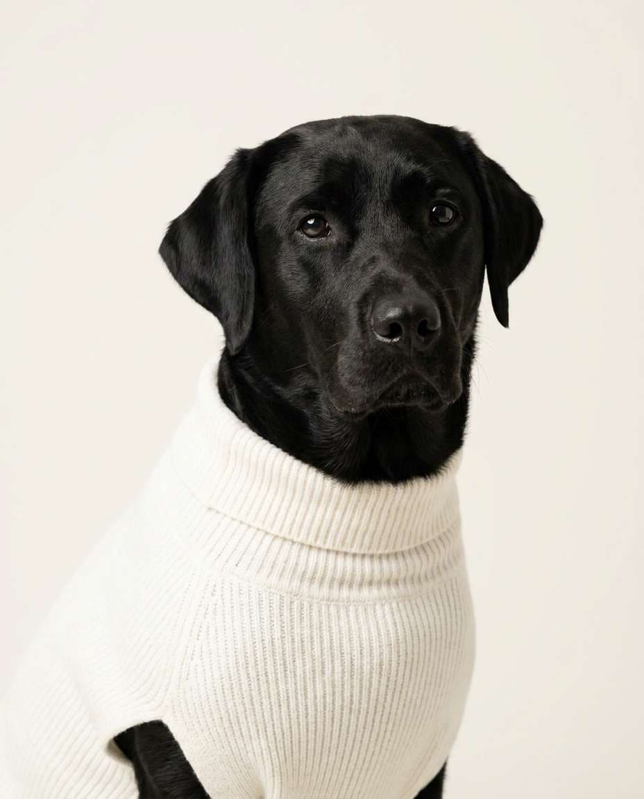 minimal white turtleneck photo