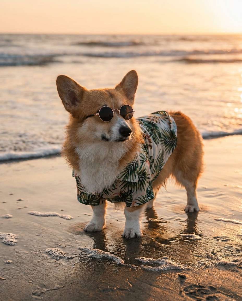 beach shirt sunset photo