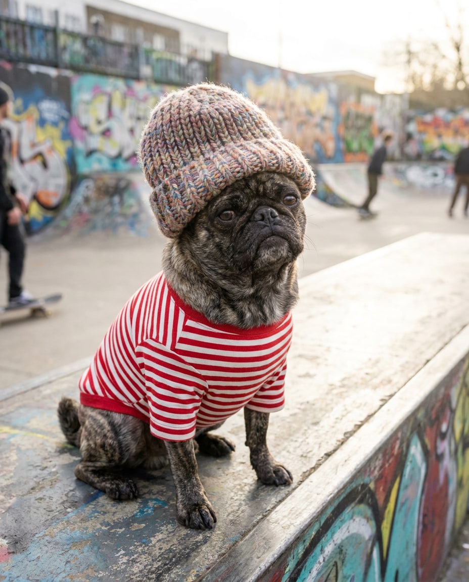 skater beanie look photo