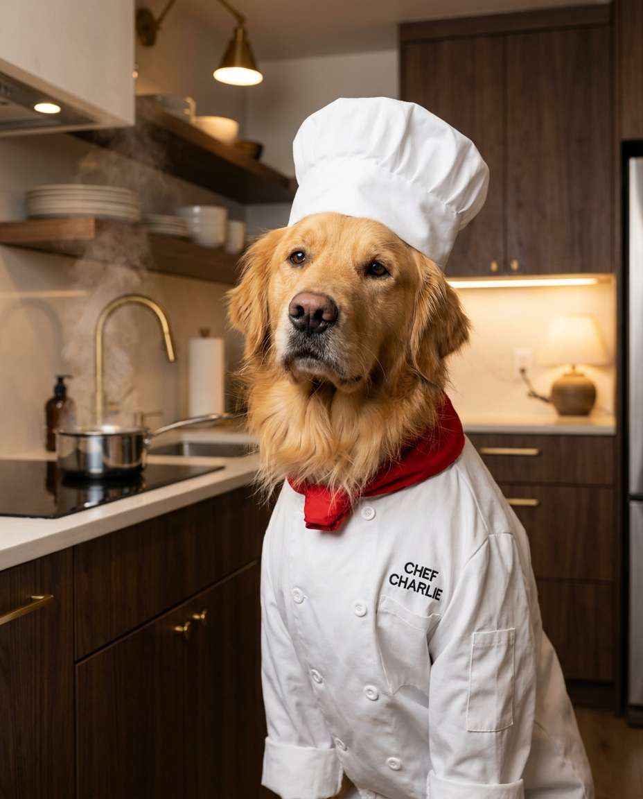 chef outfit kitchen photo