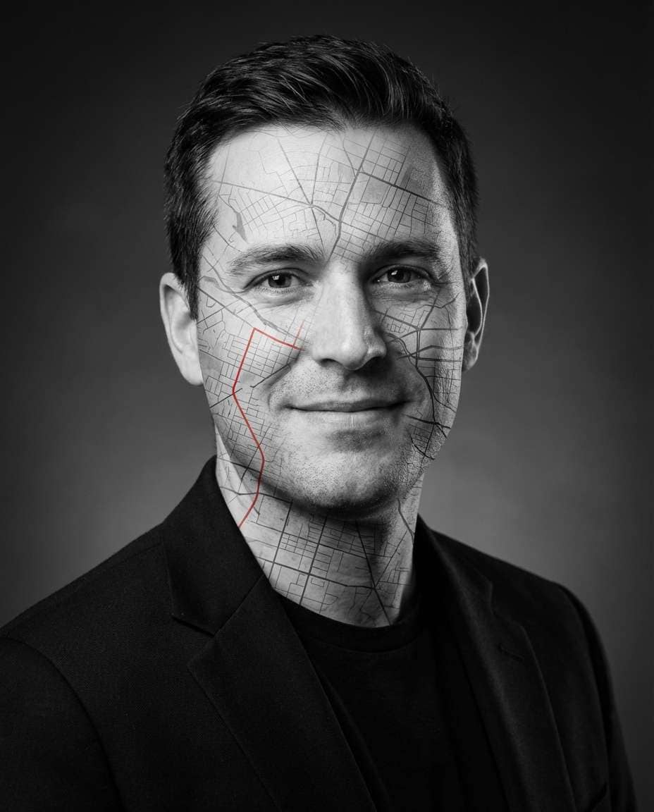 city map overlay photo