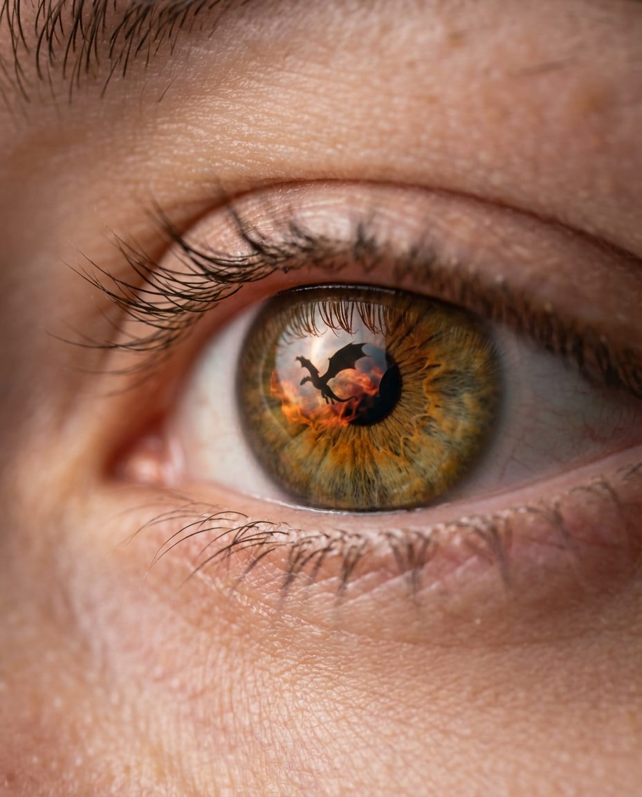 eye reflection photo