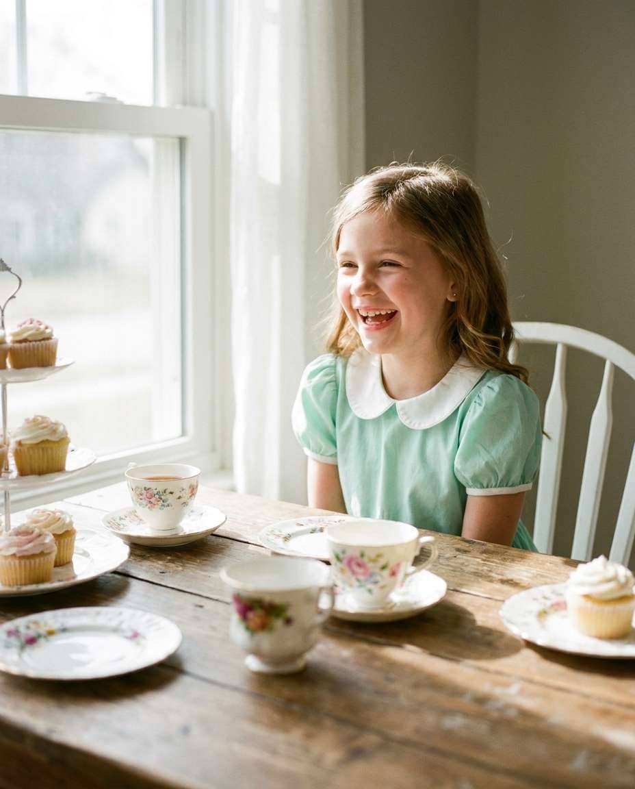 pastel tea party photo