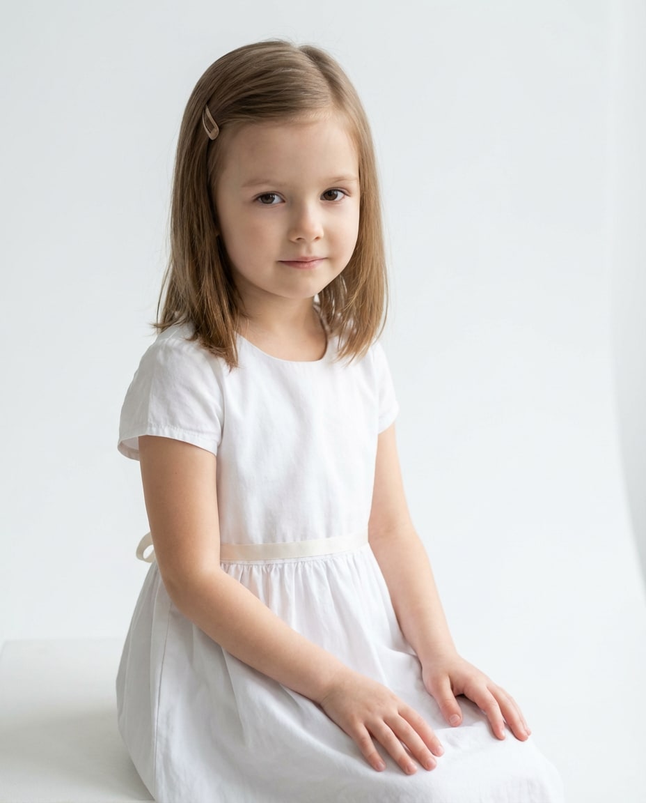 simple white studio photo