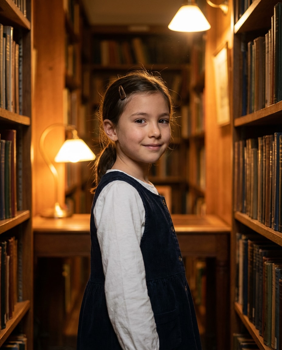 library classic portrait photo