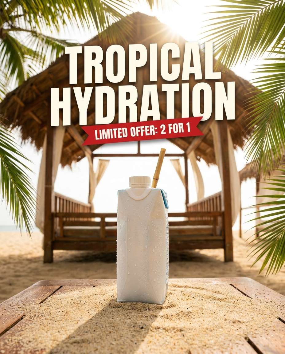 tropical coconut water photo
