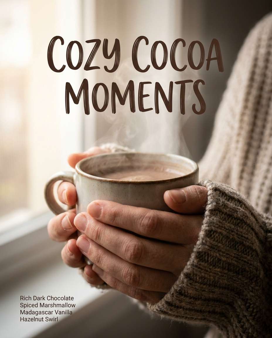 hands holding cocoa photo