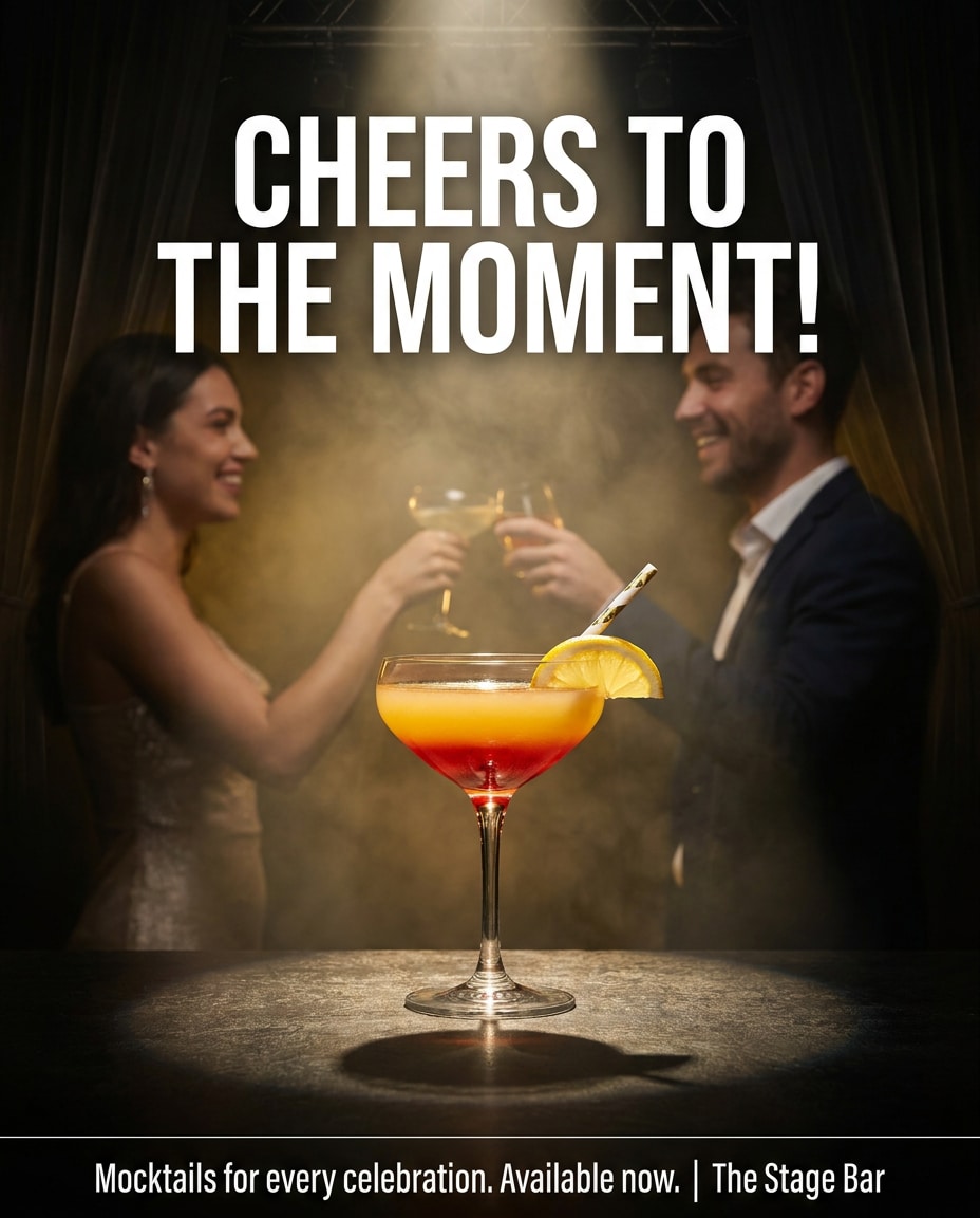 spotlight mocktail toast photo