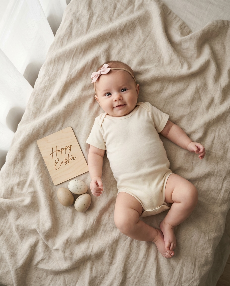 minimal announcement portrait photo