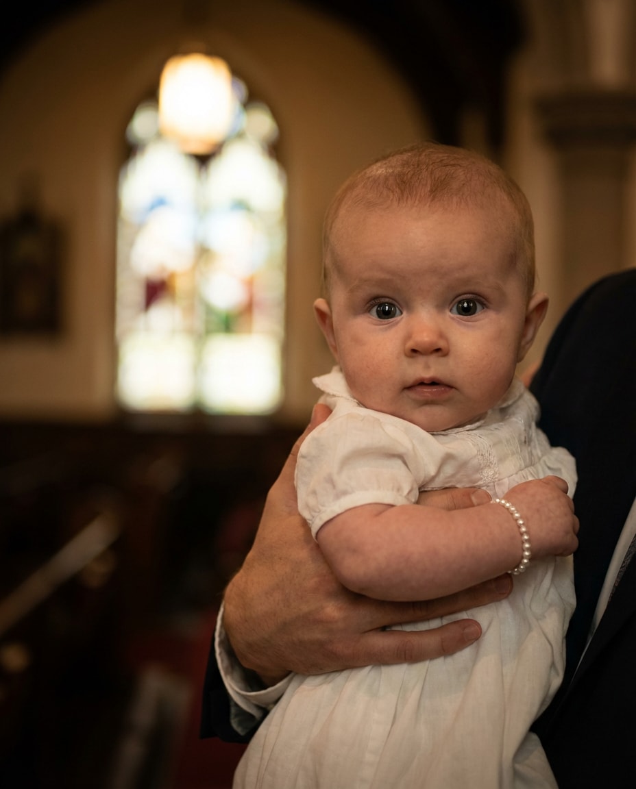 classic white baptism vibes photo