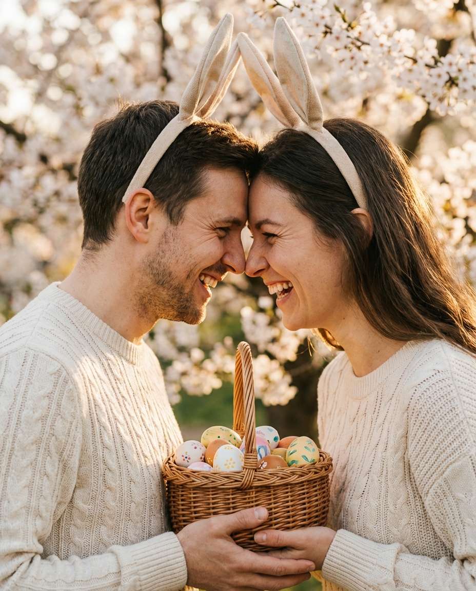 ears couple laugh photo