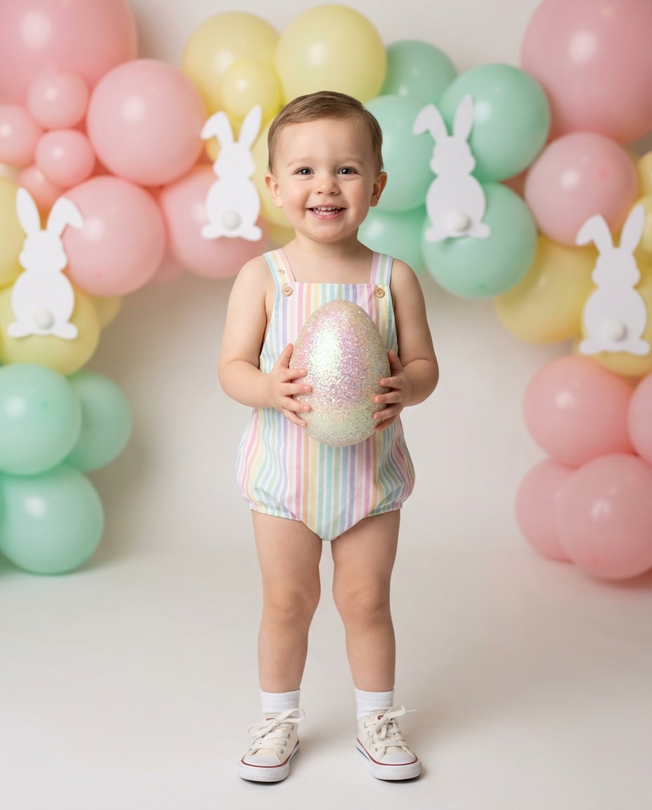 pastel balloon backdrop photo